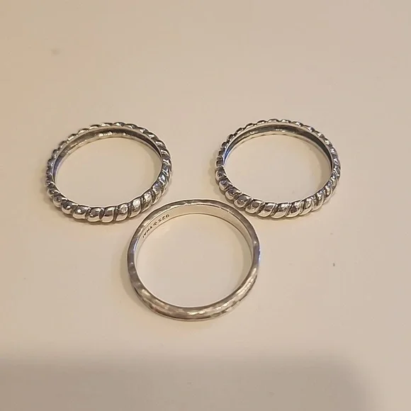 Silpada ring set of 3 - Picture 3 of 4